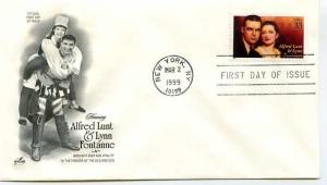 3287 Alfred Lunt & Lynn Fontanne, Performing Arts, ArtCraft  FDC