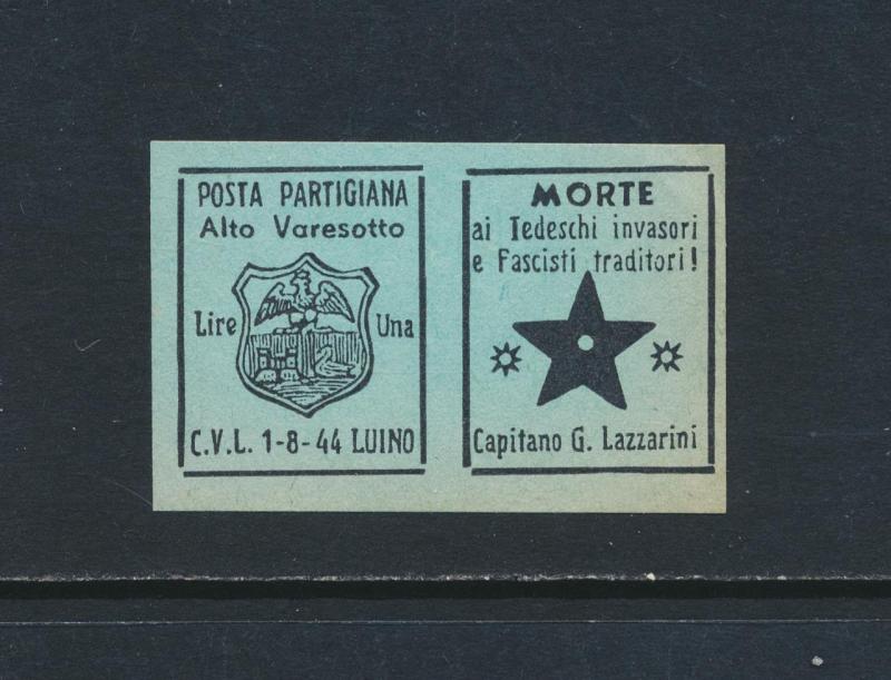 ALTO VARESOTTO ITALY NATIONAL LIBERATION COMMITEE CLN 1944 UNUSED (SEE BELOW) 