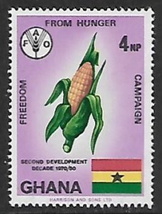 Ghana # 418 - FAO Emblem & Corn - MLH.....{GR45}