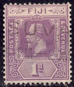 Fiji 1922 - 29 KGV 1d Violet SG 231 ( B650 )