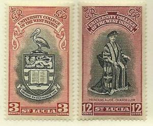 Saint Lucia # 149-50, Mint  Hinged