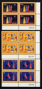 Australia SG1832-4 Christmas 1998 set of 3 in U/M Blocks