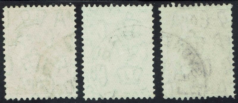 AUSTRALIA 1931 KANGAROO 6D 9D AND 2/- WMK C OF A USED