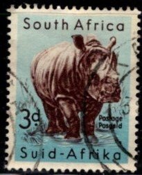 South Africa - #204 White Rhinoceros - Used