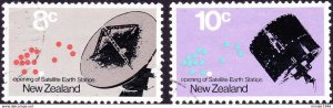 NEW ZEALAND 1971 8c & 10c Opening of Satellite Earth Station Set SG958/959 Used
