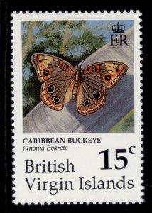 BRITISH VIRGIN ISLANDS QEII SG786, 1991 15c butterflies, NH MINT. 