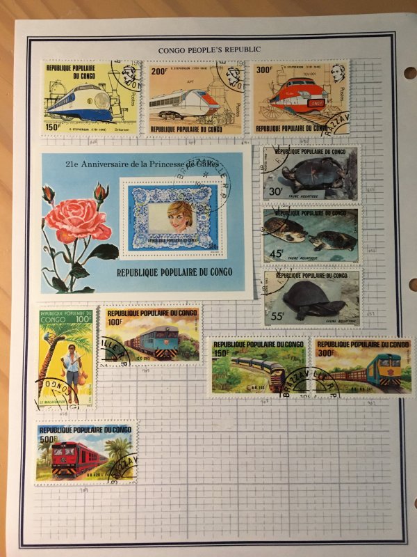 Small collection of Congo stamps