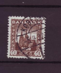 J3225 JL stamps 1920 denmark hv set used #158 $4.50 dk brown