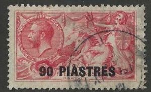 Great Britain officers in Turkey, #63 Used, GB #179 surcharged, issued 1921