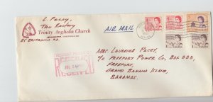 air mail rate cover to BAHAMAS 1967 15c, from CAnada