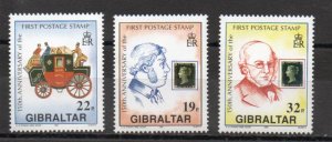 Gibraltar 570-572 MNH