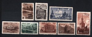 RUSSIA/USSR 1946 MOSCOW SET OF 8 STAMPS MNH