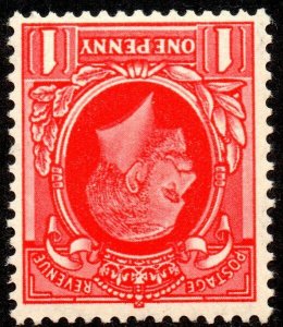 1935 Sg 440Wi 1d scarlet Inverted Watermark small Format Mounted Mint 