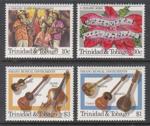 Trinidad and Tobago 419-422 Music MNH VF