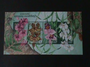 ​SINGAPORE-1998-SC# 861A-ORCHIDS OF SINGAPOR & AUSTRALIA- JOINT WITH AUSTRALIA