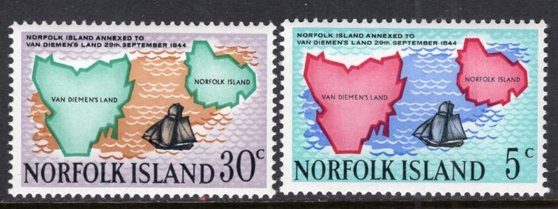 Norfolk Island 123-124 MNH VF