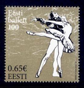 Estonia Sc# 865 MNH Estonian Ballet Centenary