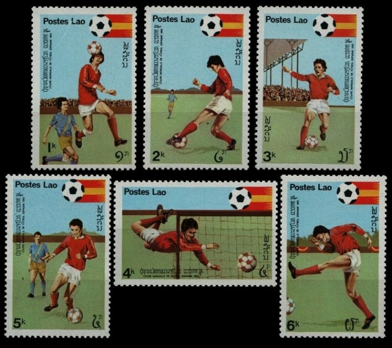 1981 Laos 505-510 1982 FIFA World Cup in Spain 7,50 €