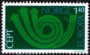 NORWAY 1973 EUROPA. Short, MNH