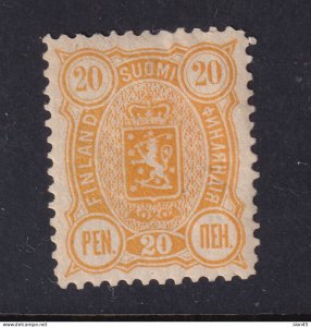 Finland 1889 20 p orange perf 12.5 MH Sc 41 Cv $95 15839