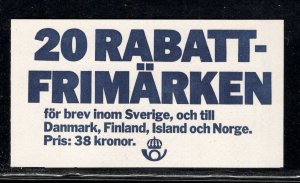 SWEDEN SC# 1595a COMPLETE BKLT VF/MNH