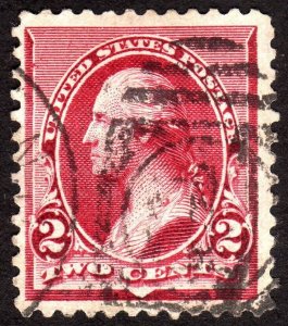 1890, US 2c, Washington, Used, Sc 219D