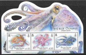 PITCAIRN ISLANDS 2018 OCTOPUS M/S MNH