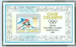 Cook Islands #1110  Souvenir Sheet (Olympics)