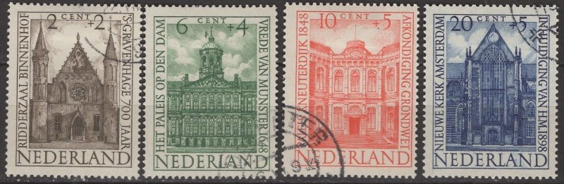Netherlands; 1948: Sc. # B185-B188: Used Cpl. Set