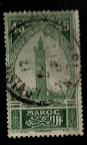 French Morocco Scott 65 Used Tower at Marrskesh stamp