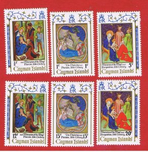 Cayman Islands #291-296  MNH OG  Christmas  Free S/H