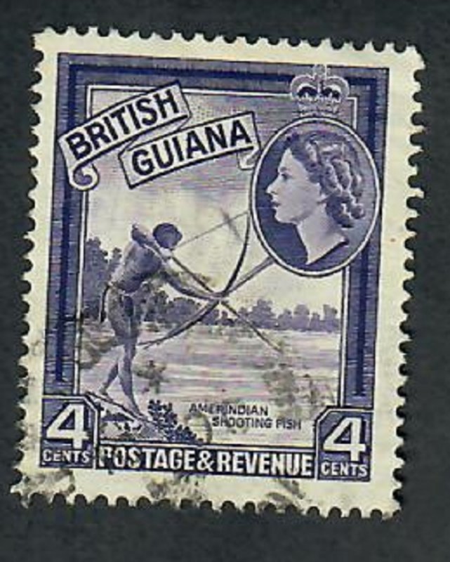 British Guiana #256 used single