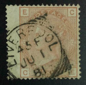 MOMEN: GREAT BRITAIN SG #151 1880 USED VF £700 LOT #63188