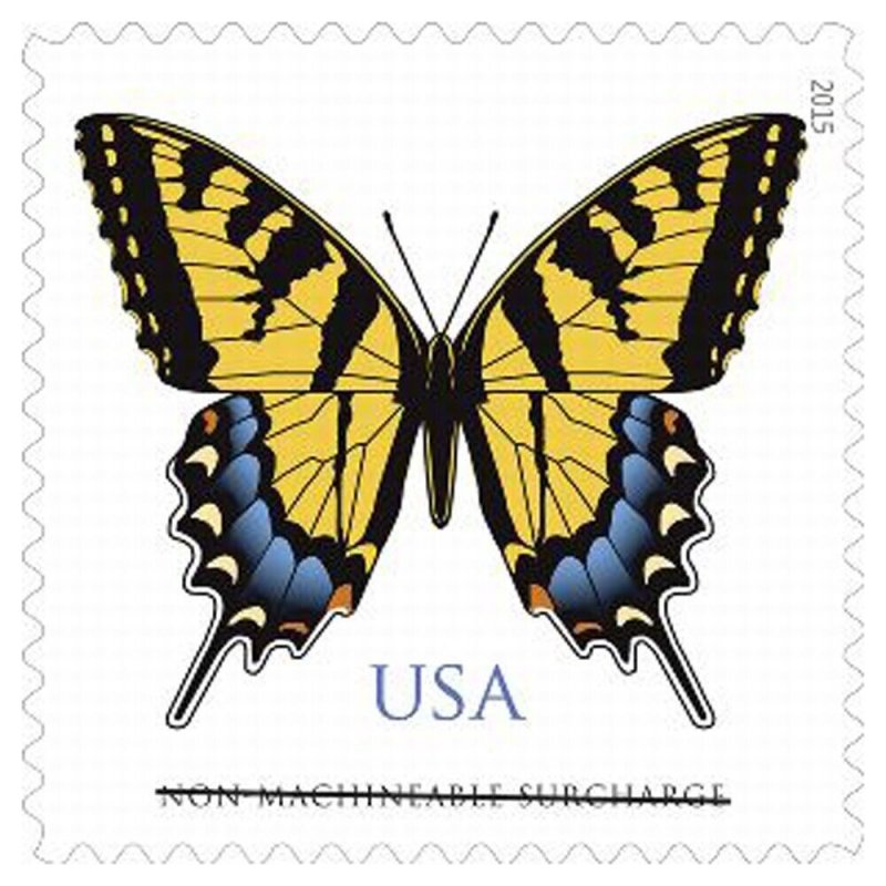 Eastern Tiger Swallowtail Butterfly Back of TEN Postage Stamps Scott 4999