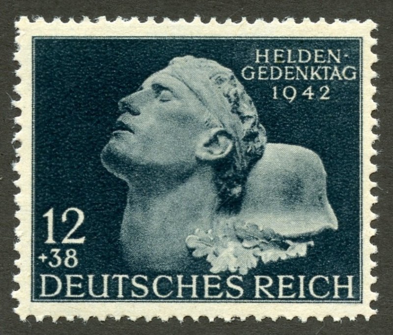 Germany Scott B202 MNHOG - 1942 Hero Memorial Day Issue - SCV $1.75