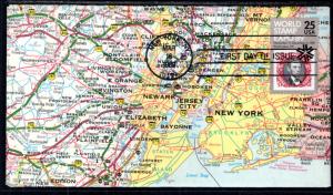 US 2410 Stamp Expo Map U/A FDC