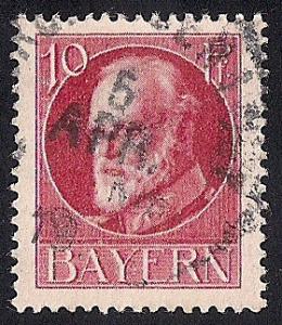 Bavaria #99 10PF Prince Regent Luitpold used VF