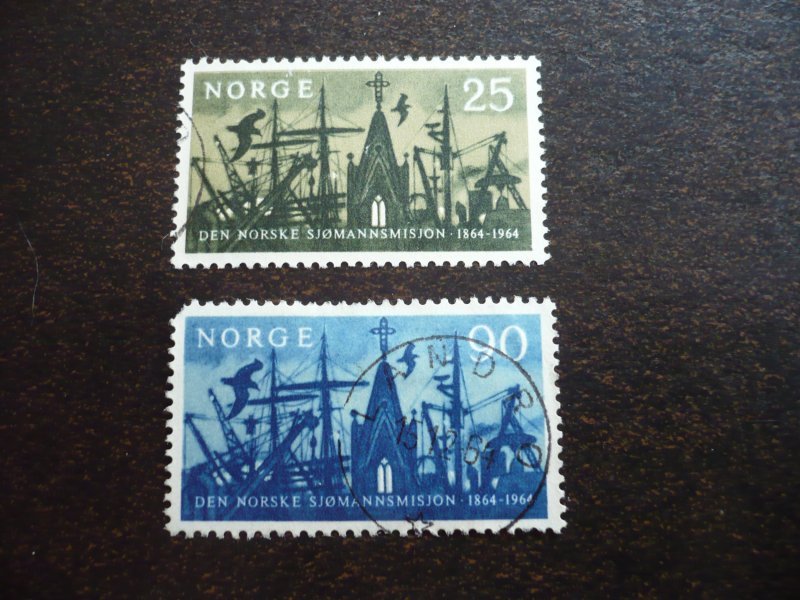 Stamps - Norway - Scott# 456-457 - Used Set of 2 Stamps