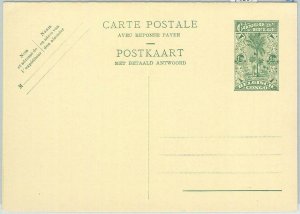 74661 - Belgian Congo Belgian - POSTAL HISTORY - DOUBLE Stationery Card H&G 86-