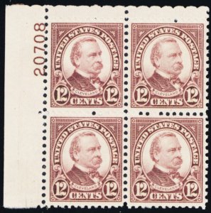 693, Mint NH 12¢ VF Plate Block of Four - Stuart Katz