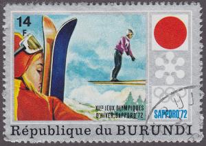 Burundi 388  XI Winter Olympic Games, Sapporo 1972