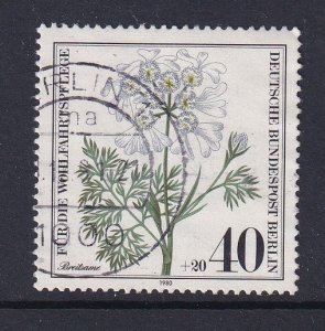 Germany  Berlin   #9NB171  used 1980  wildflowers  40pf