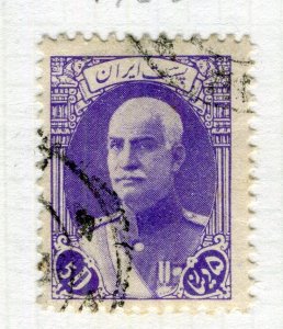 IRAN; 1938 early Reza Shah Pahlavi Birthday issue fine used 5d. value (Type II )