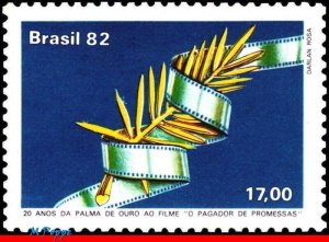 1804 BRAZIL 1982 GOLDEN PALM, THE PROMISE KEEPER FILM, MOVIE, MI# 1904, MNH