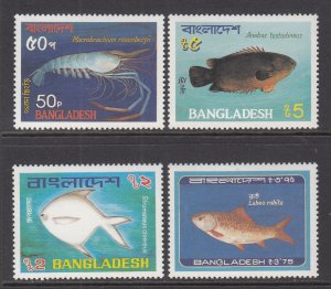 Bangladesh 225-228 Fish MNH VF