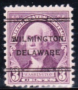 Precancel - DLE - Wilmington, DE PSS 247 Compound Perf - Town and Type Issue