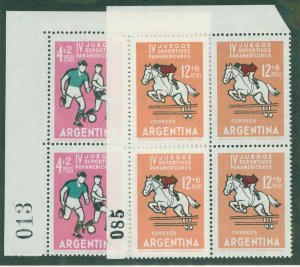 Argentina B42-43 Plate Block MH BIN $2.80
