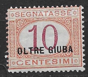 1925 Oltre Giuba J2 Postage Due 10c MH SCV$24.00