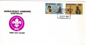 Redonda (Cinderella) 1987 2 values FDC