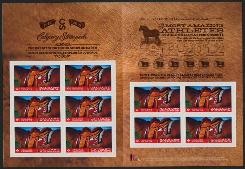 Canada 2547a Booklet MNH Calgary Stampede, Horse Saddle